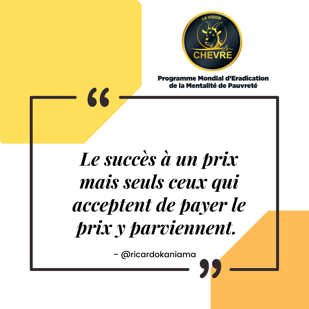 Le succès à un prix Ricardo Kaniama